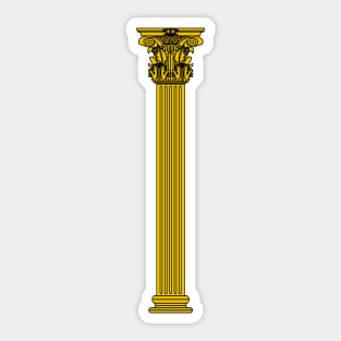 Golden Corinthian column Sticker